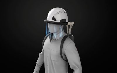An invisible mask? Wearable air curtain, treated to kill viruses, blocks 99.8 percent of aerosols
