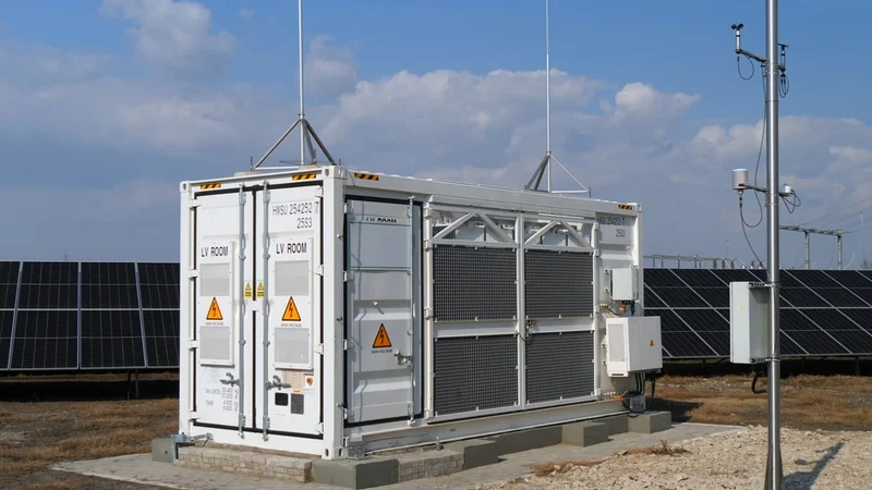 Battery Energy Storage System (BESS) Unit Integrated with Solar Farm