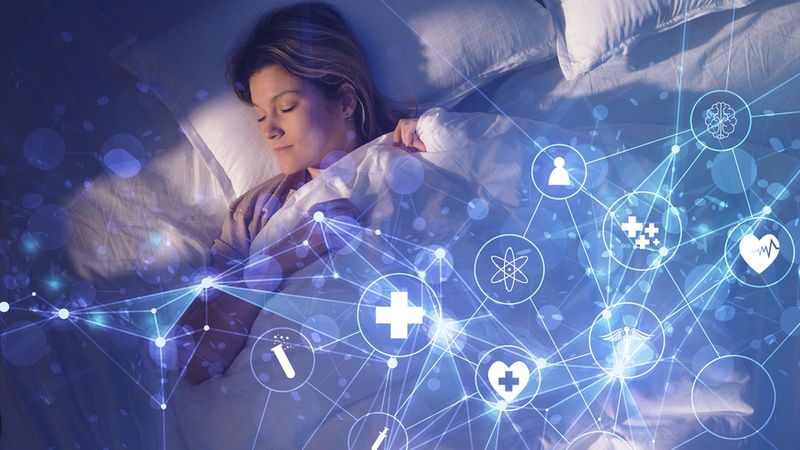 Diagnosing disorders such as sleep apnea usually requires a night in a sleep lab, hooked up to sensors and monitors. Researchers hope to ease that process with an ingestible capsule that can monitor vital signs from within a patient’s GI tract. Image: MIT News