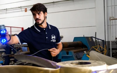 How a Metrology Laser 3D Scanner Helped METALNOX Cut Propeller Repair Time by 20%