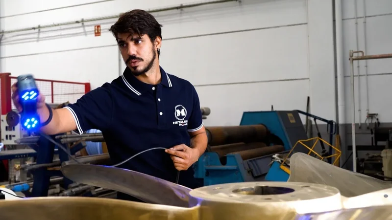 How a Metrology Laser 3D Scanner Helped METALNOX Cut Propeller Repair Time by 20%