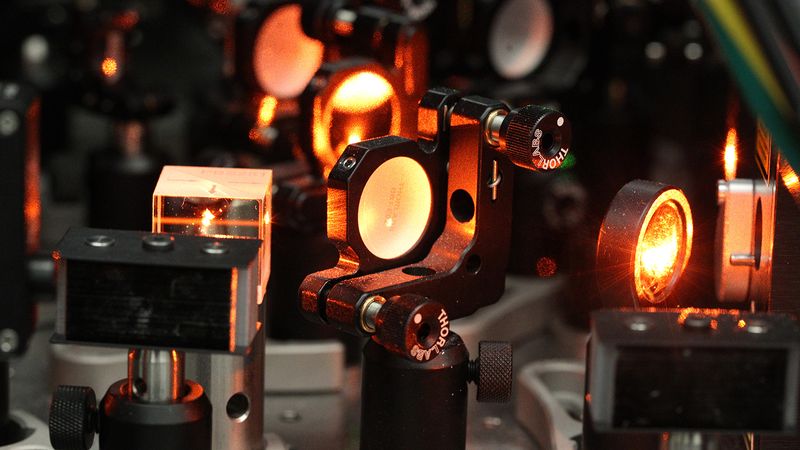 Researchers led by Jeff Thompson at Princeton University have developed a technique to make it 10 times easier to correct errors in a quantum computer. Photos by Frank Wojciechowski