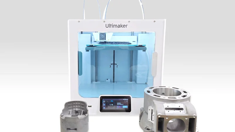 Models for hybrid production are created on two-material desktop 3D printers UltiMaker S3 and S5 from the fusible material Polymaker PolyCast