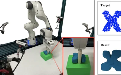 Robots play with play dough