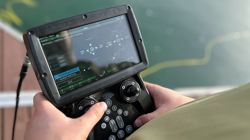 Deep Trekker ROV controller and software interface.