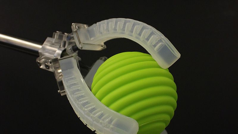 Harvard researchers have developed a platform for creating soft robots with embedded sensors that can sense movement, pressure, touch, and temperature. (Image courtesy of Ryan L. Truby/Harvard University)