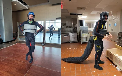 Crocodile antics opposite Javier Bardem