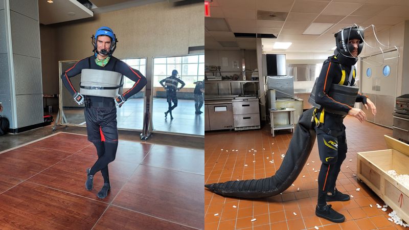 Crocodile antics opposite Javier Bardem