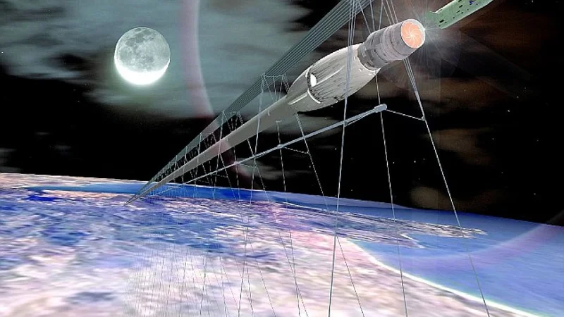 Startram launching a payload into space (source: Startram.com)