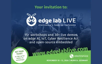 Welcome to the edge lab LIVE! at electronica 2026