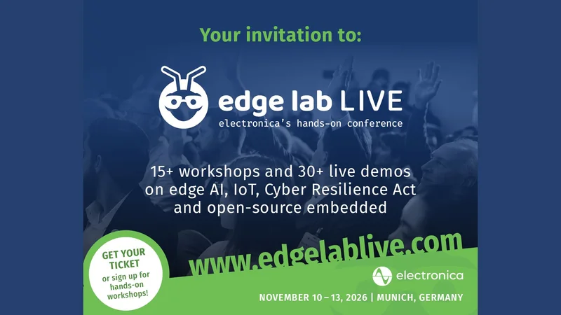 Welcome to the edge lab LIVE! Attendee Hub at electronica 2026