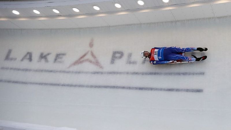 American athlete Chris Mazdzer winning the silver medal at the 2018 Games in PyeongChang