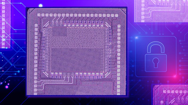 A new chip can efficiently accelerate machine-learning workloads on edge devices like smartphones while protecting sensitive user data from two common types of attacks — side-channel attacks and bus-probing attacks. Image: Chip figure courtesy of the researchers; MIT News; iStock.