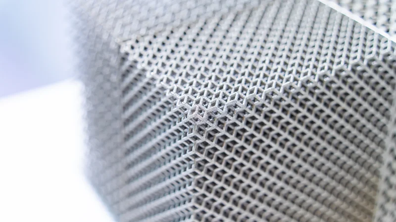 3D printing can produce un-machinable geometries like lattices