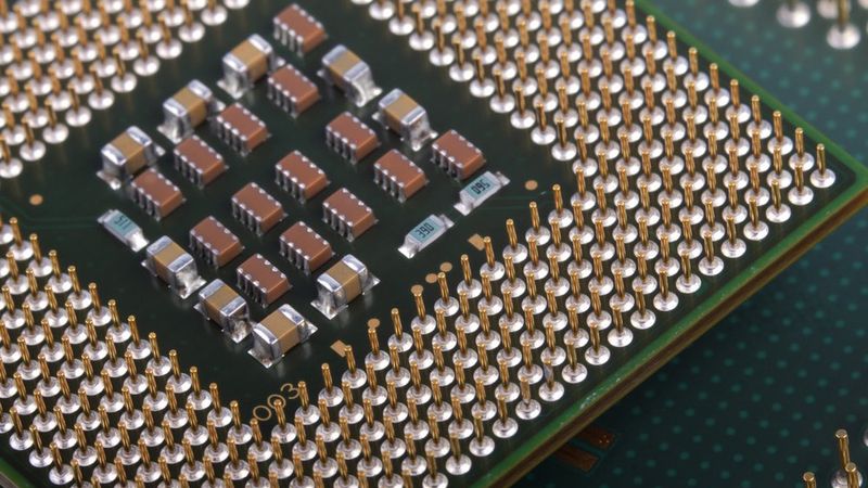  A semiconductor chip designed via tapeout