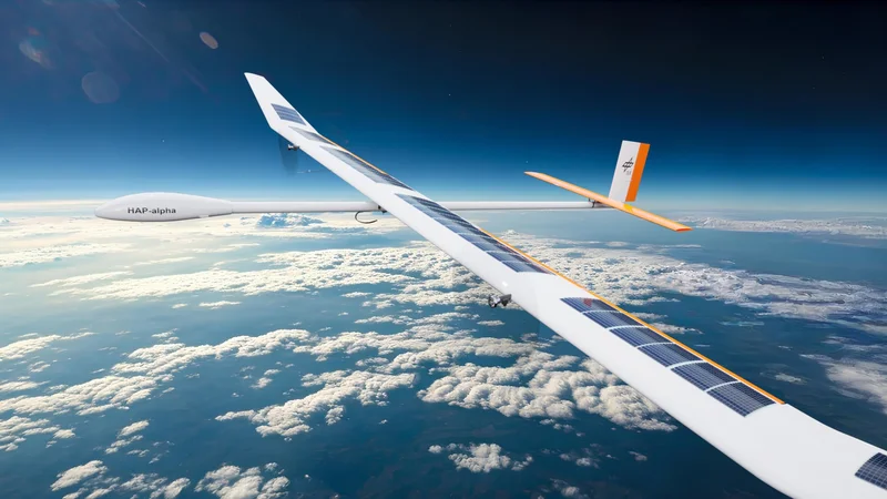 The high-altitude uncrewed platform HAP-alpha will be capable of ascending into the lower stratosphere – at approximately 20 kilometres altitude. Credit: DLR (CC BY-NC-ND 3.0)