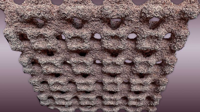 A team of researchers at ETH Zurich has developed a new, moisture-binding material. If this component is used in walls and ceilings, it reduces the humidity indoors. (Photograph: Pietro Odaglia / Josef Kuster)
