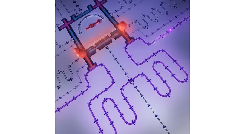 This image shows a module composed of superconducting qubits that can be used to directionally emit microwave photons. Image: Krantz NanoArt