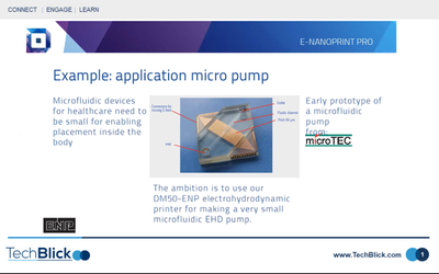 Microfluidics and Electrohydrodynamic printing (EHD)?
