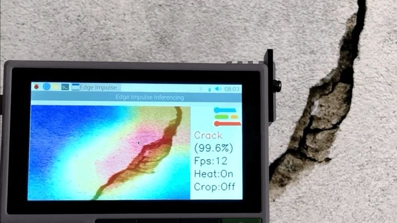 Implementing Real-Time Surface Crack Detection System: Predictive Maintenance with EdgeAI