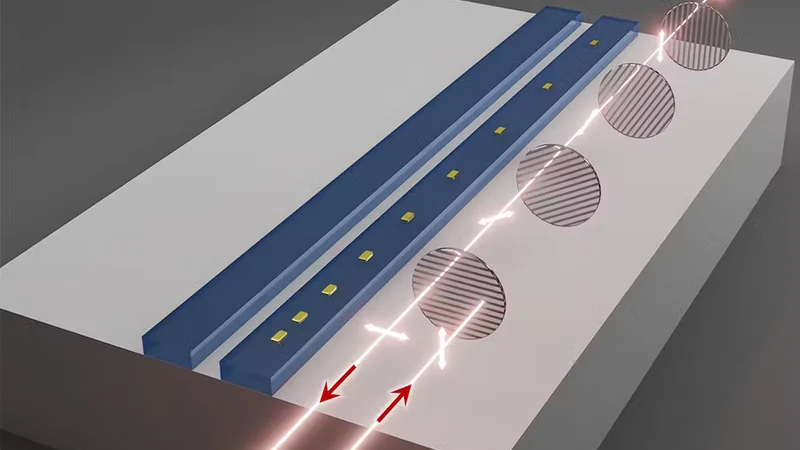 A new method developed by WashU researchers can reconfigure transmission directions of light in a way that will lower expenses and simplify photonic circuits. (Image: Micro/Nano Photonics Lab).