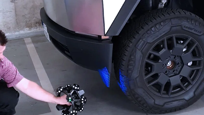 How SCANTECH's NimbleTrack Helps Design Custom Wide Body Kits for the Tesla Cybertruck