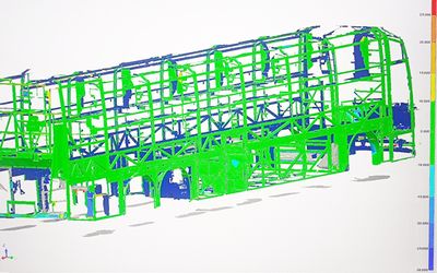 Wireless 3D Scanning for Bus Frame Quality Control