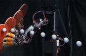 Ping pong bot returns shots with high-speed precision