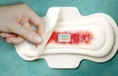 Sanitary towels morph into test strips